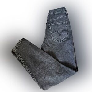 Levi's Highrise Dark Gray tapered leg Jeans